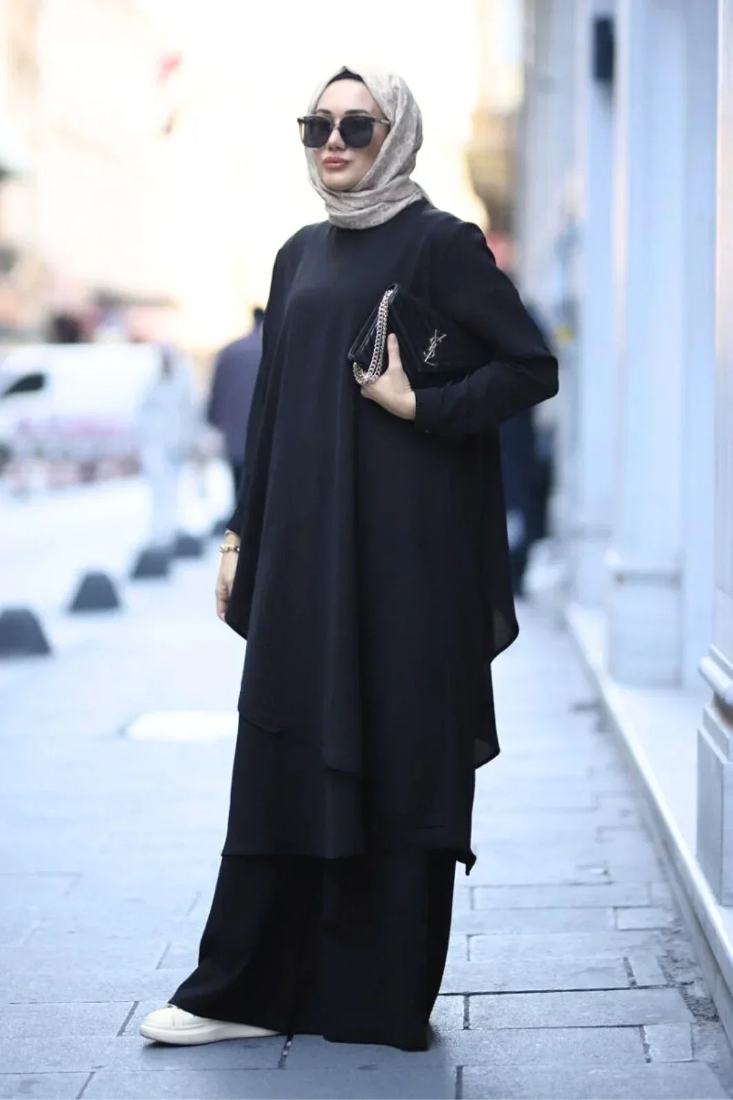 Black Abaya Modest Evening Dresses