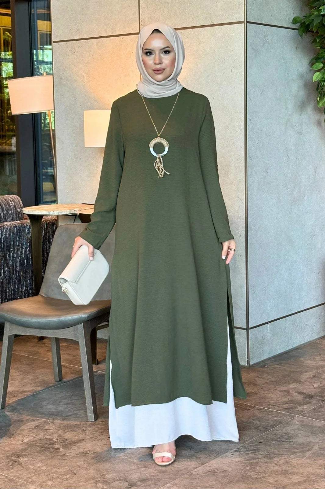 Two-Color Dress