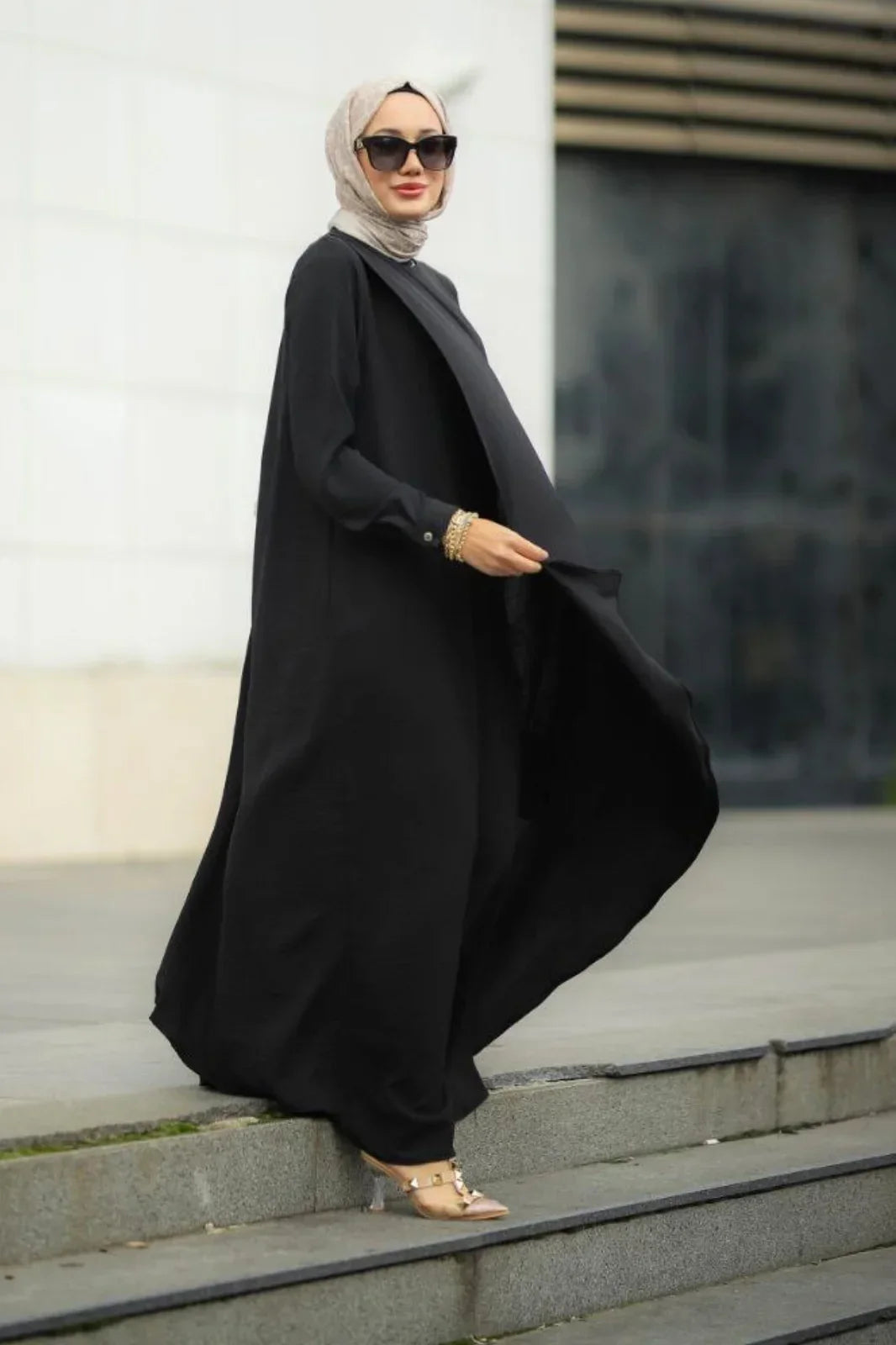 Stylish Black Knitwear Abaya Only at Turkista