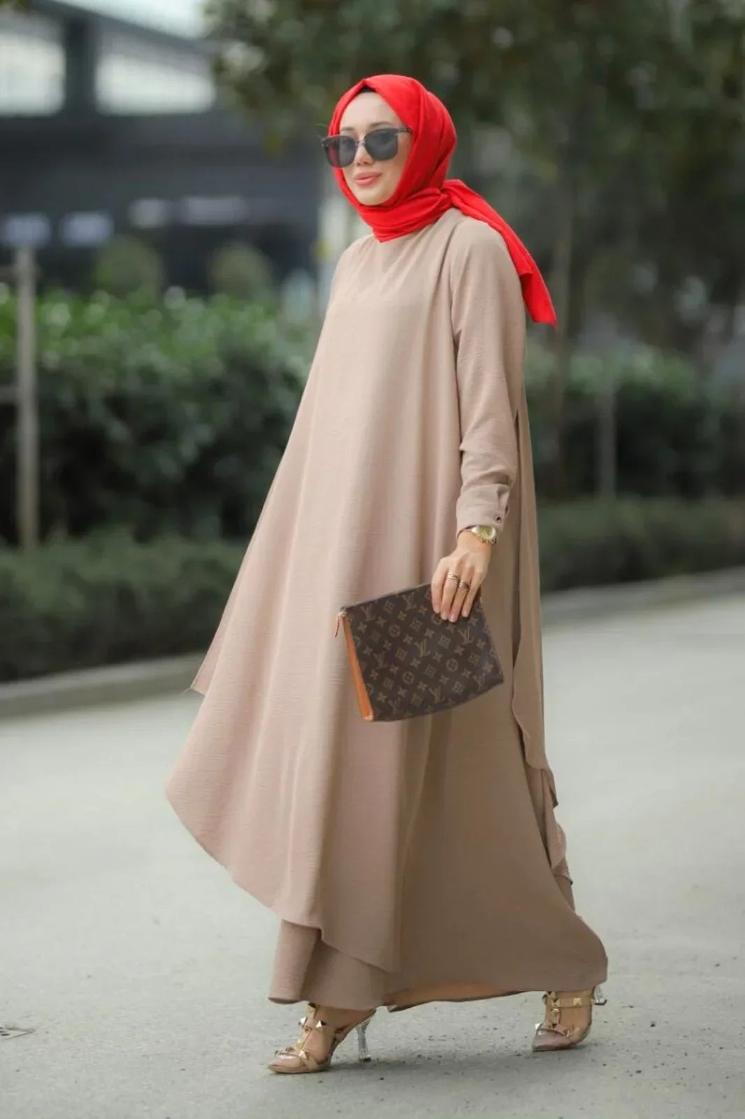 Stylish Sandy Brown Abaya Only at Turkista