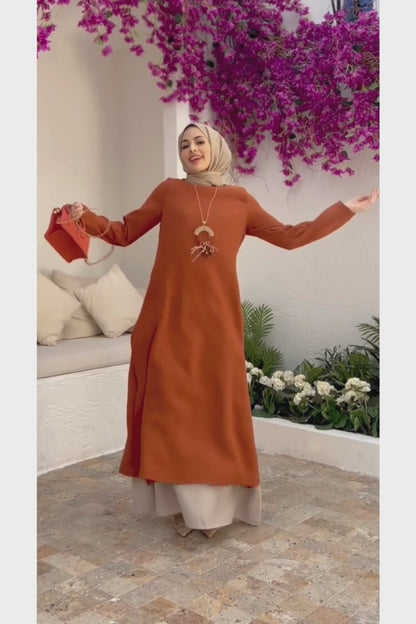 Two-Color Dress